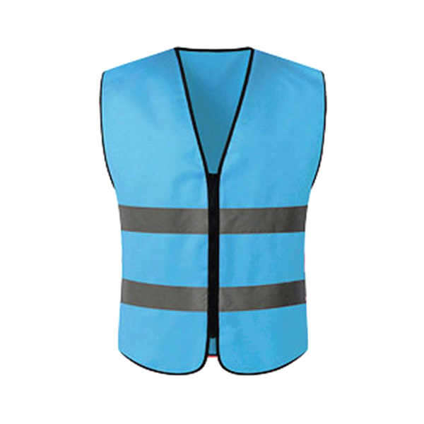 Reflecterend vest met twee stangen, geen zakken en ritssluiting Reflecterend vest met twee stangen, geen zakken en ritssluiting