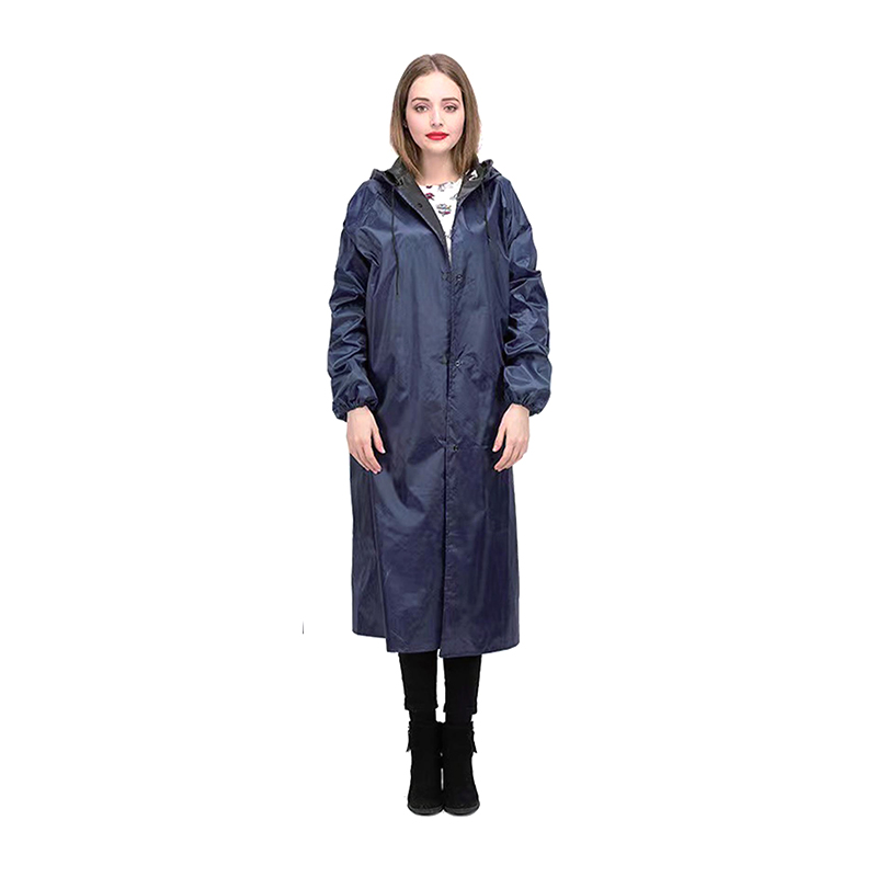 Waterdichte oliebestendige lange PVC poncho-regenjas